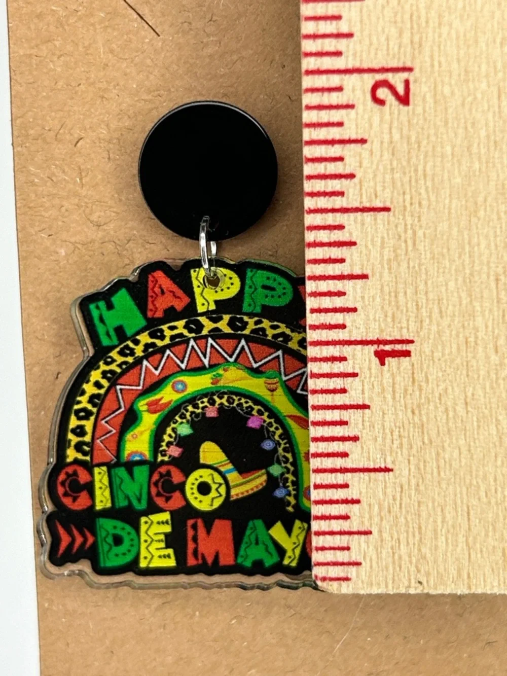 Happy Cinco de Mayo Colorful Statement Stud Earrings Fashion Jewelry
